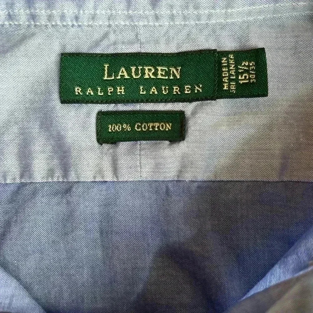 Ralph Lauren 100% cotton, size 15 1/2, sleeve 34/35, button up - Picture 3 of 4